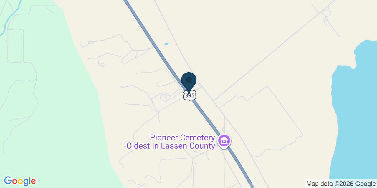Map showing Lassen County, CA
