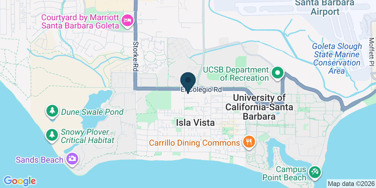 Map showing Goleta, Santa Barbara County, CA