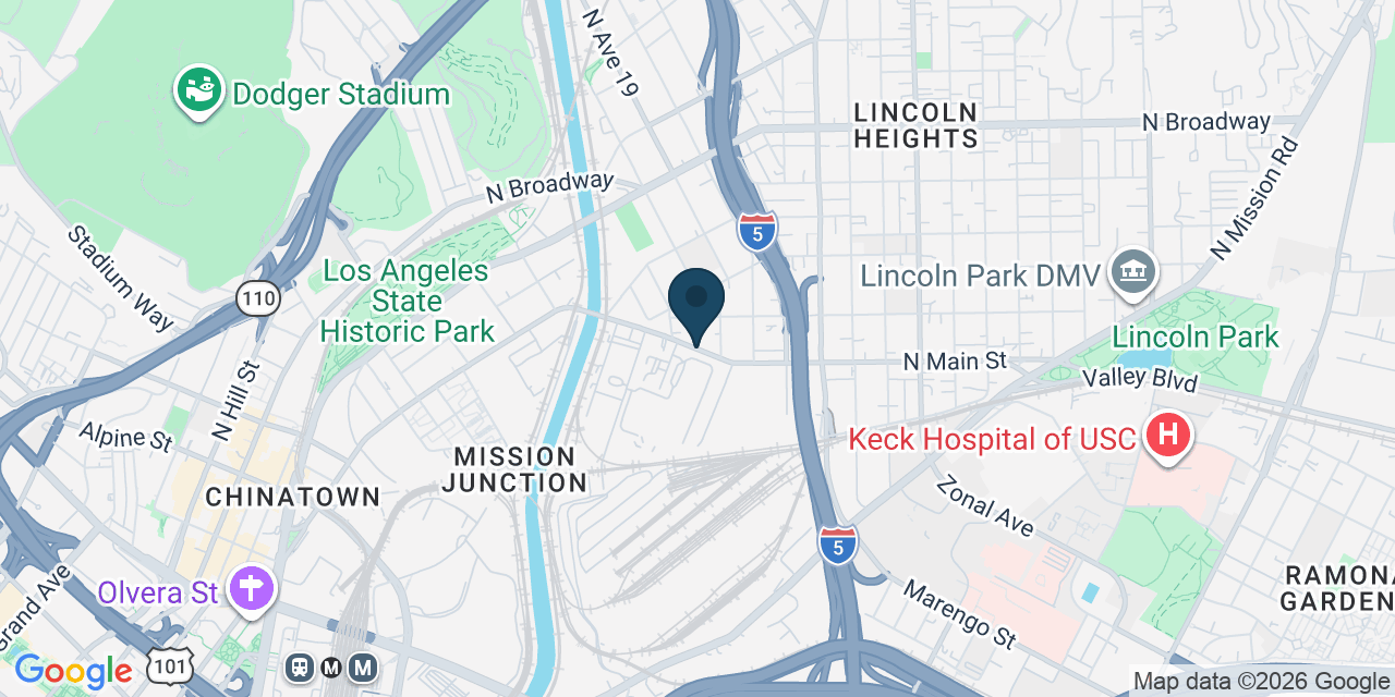 Map showing Los Angeles, Los Angeles County, CA