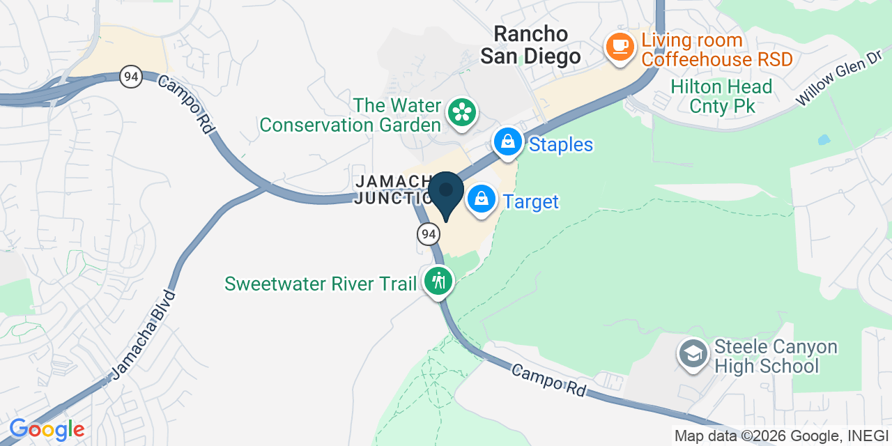 Map showing El Cajon, San Diego County, CA