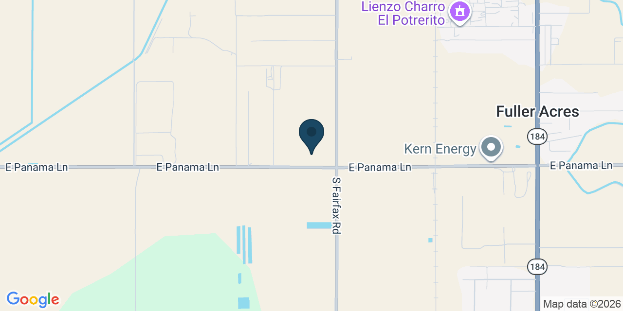 Map showing Bakersfield, Kern County, CA