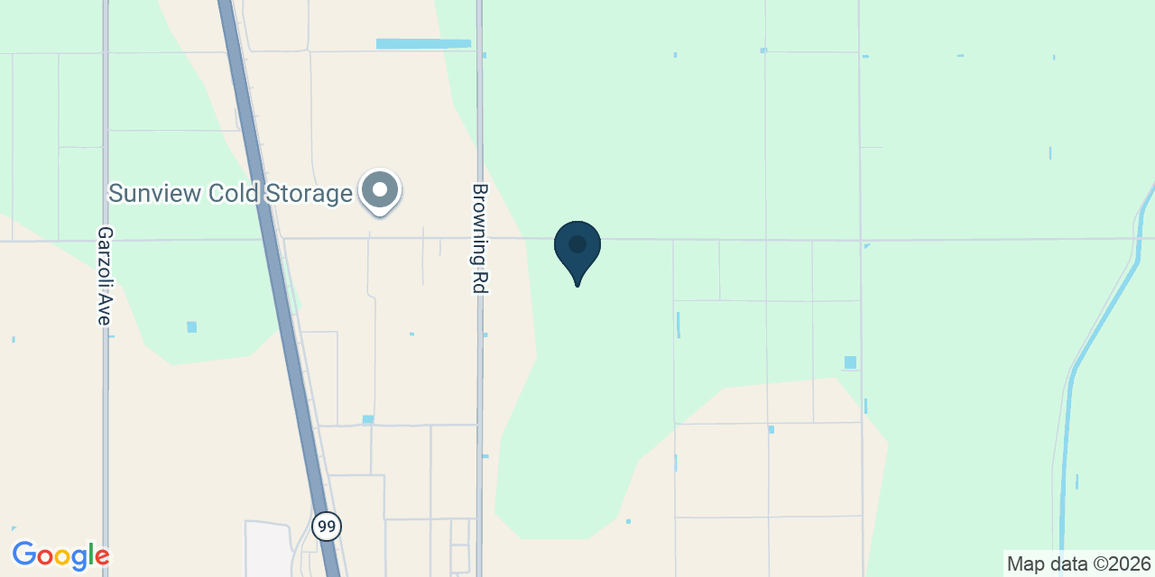 Map showing McFarland, Kern County, CA