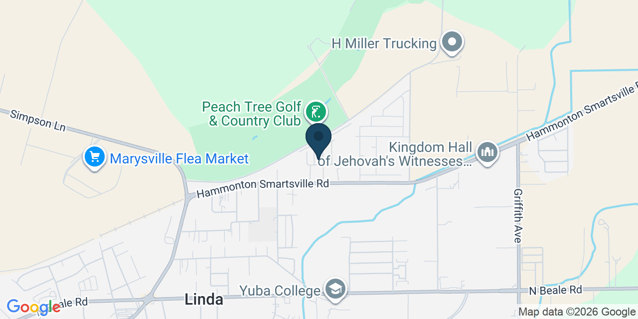 Map showing Marysville, Yuba County, CA