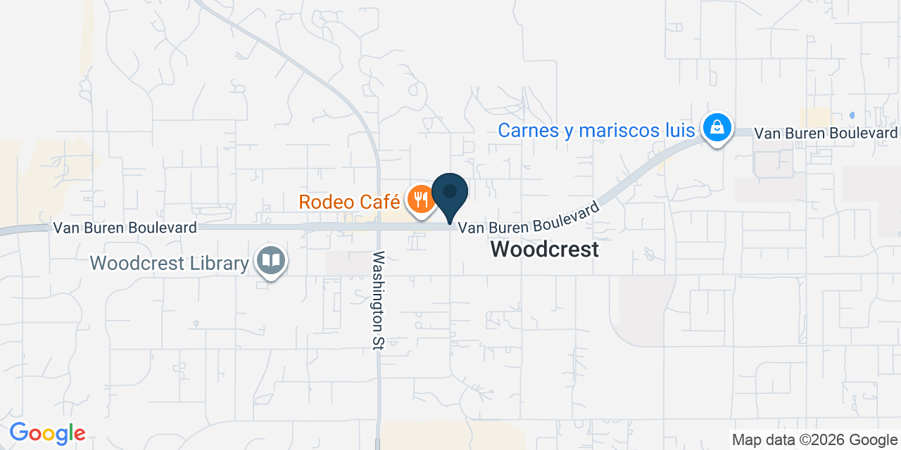 Map showing Woodcrest, Riverside County, CA