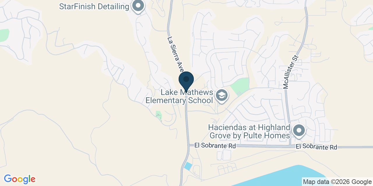 Map showing El Sobrante, Riverside County, CA