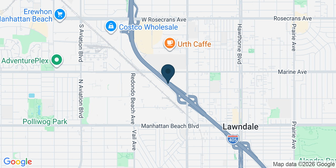 Map showing Redondo Beach, Los Angeles County, CA