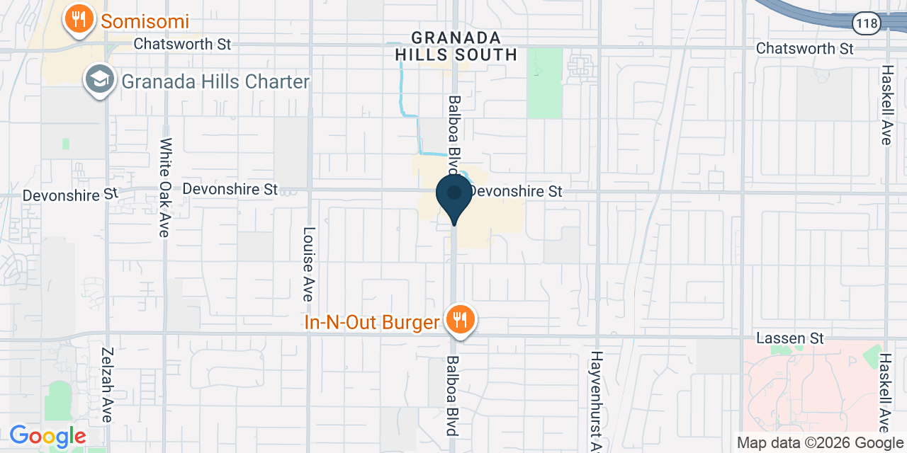 Map showing Los Angeles, Los Angeles County, CA