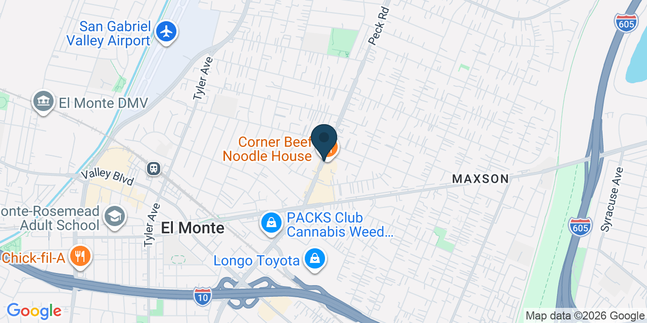 Map showing Los Angeles County, CA