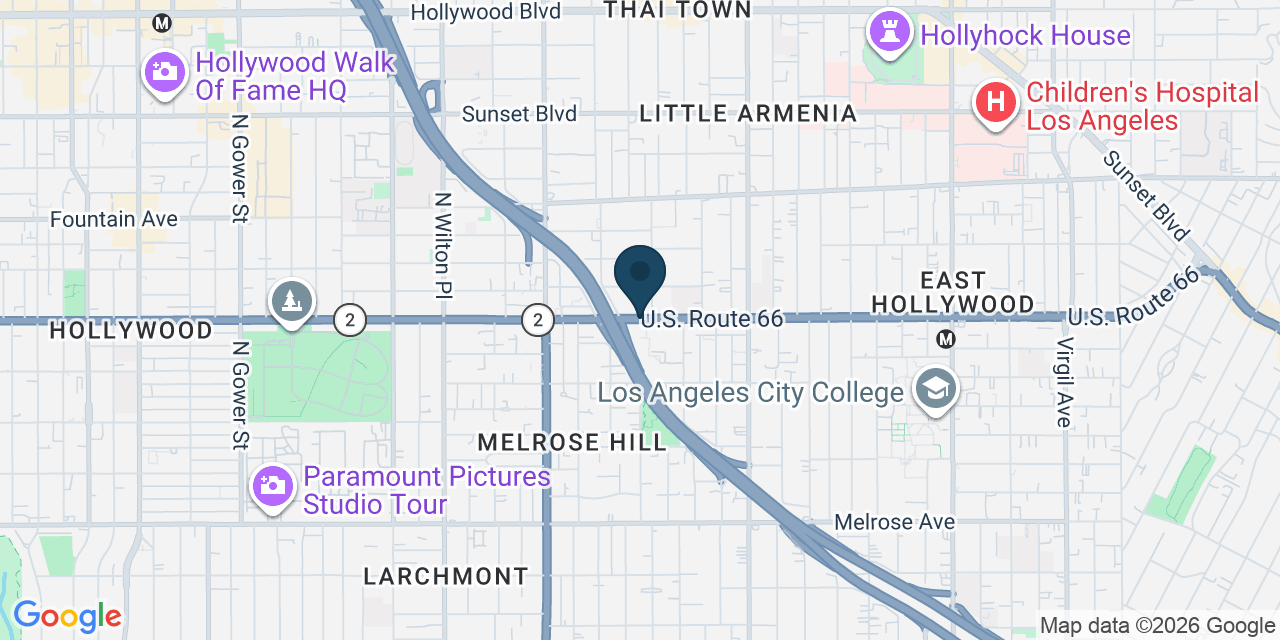 Map showing Los Angeles, Los Angeles County, CA