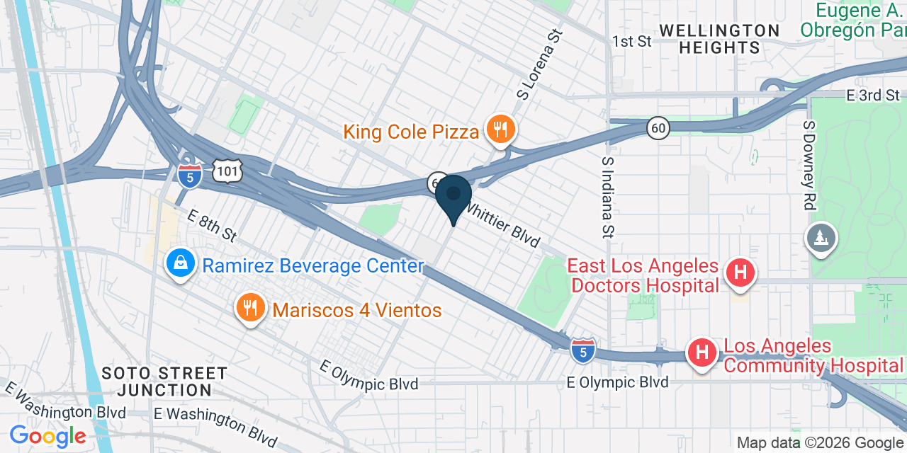 Map showing Los Angeles, Los Angeles County, CA