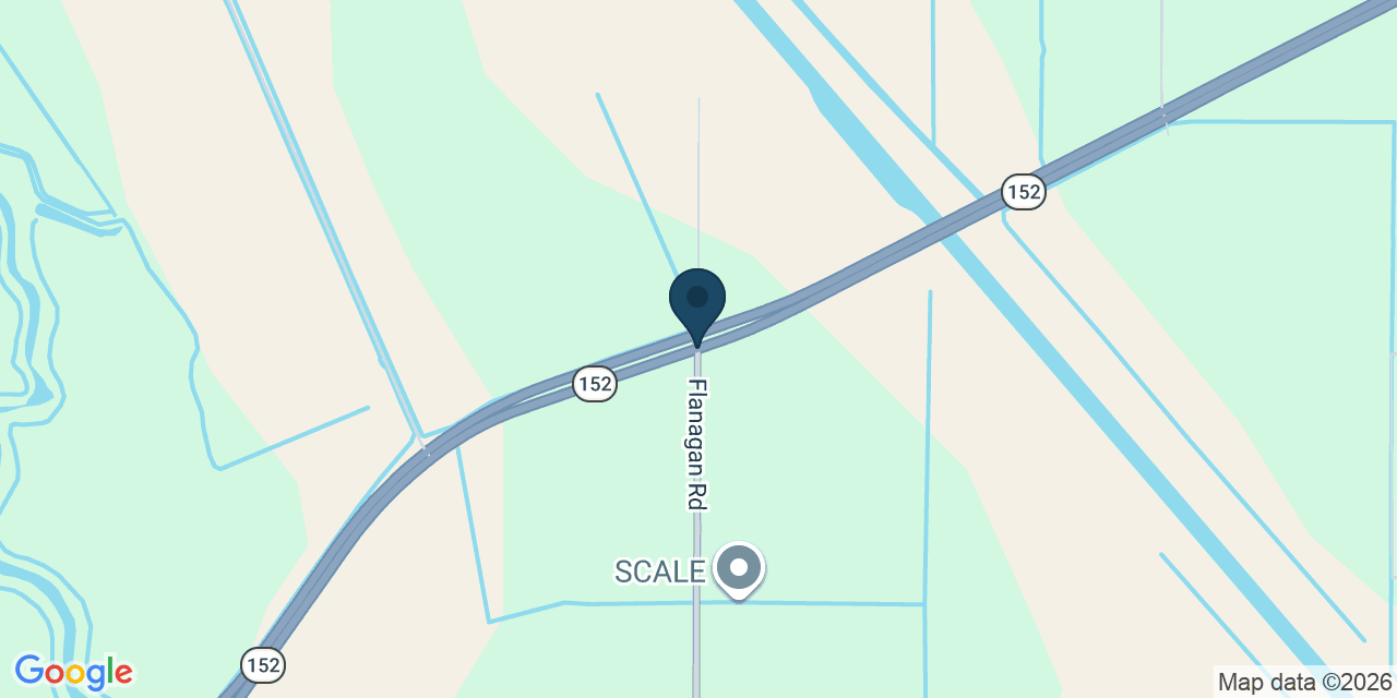 Map showing Merced County, CA