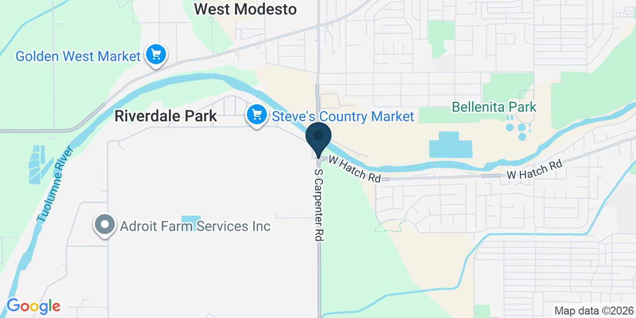 Map showing Modesto, Stanislaus County, CA