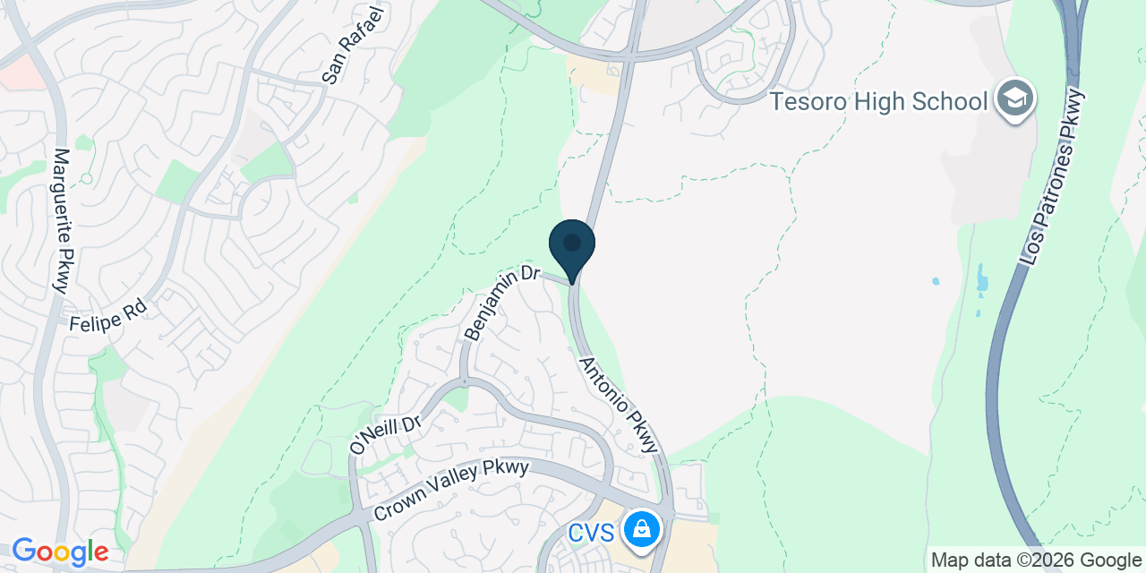 Map showing Ladera Ranch, Orange County, CA