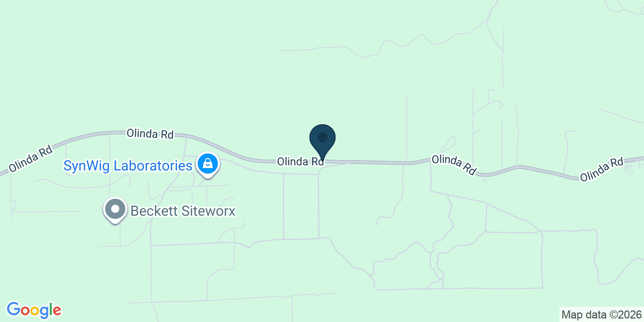 Map showing Anderson, Shasta County, CA