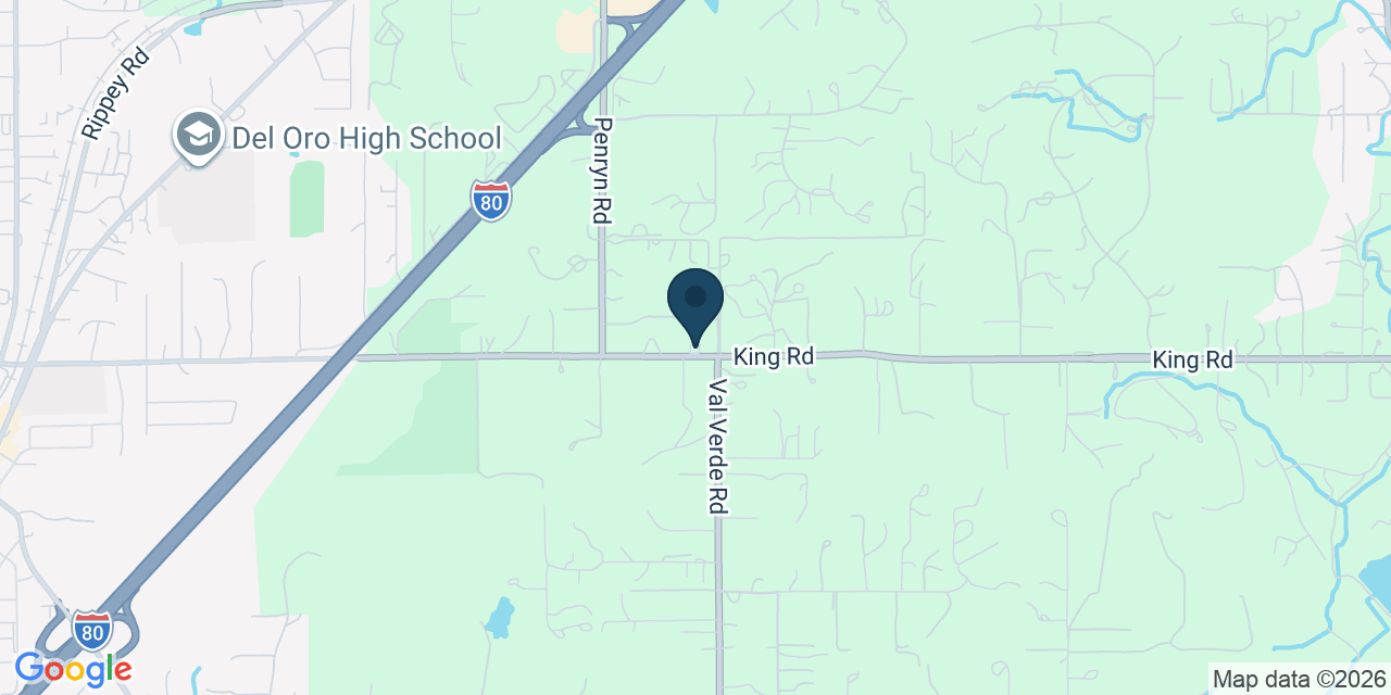 Map showing Loomis, Placer County, CA