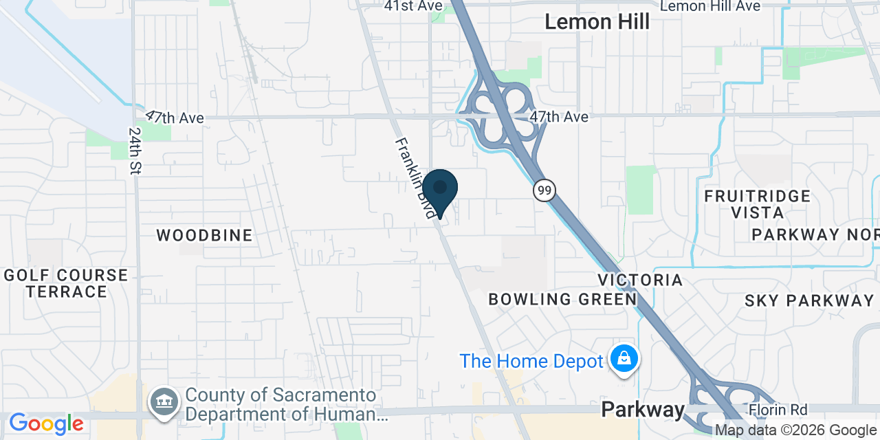 Map showing Sacramento, Sacramento County, CA