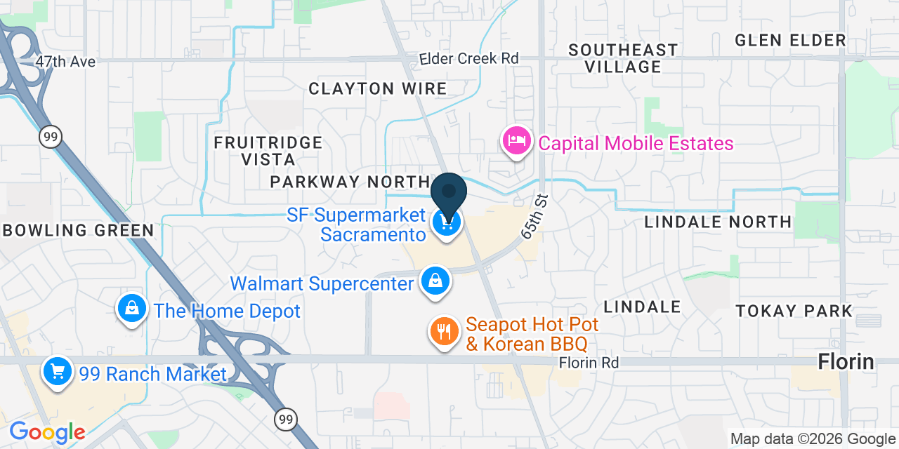 Map showing Sacramento, Sacramento County, CA
