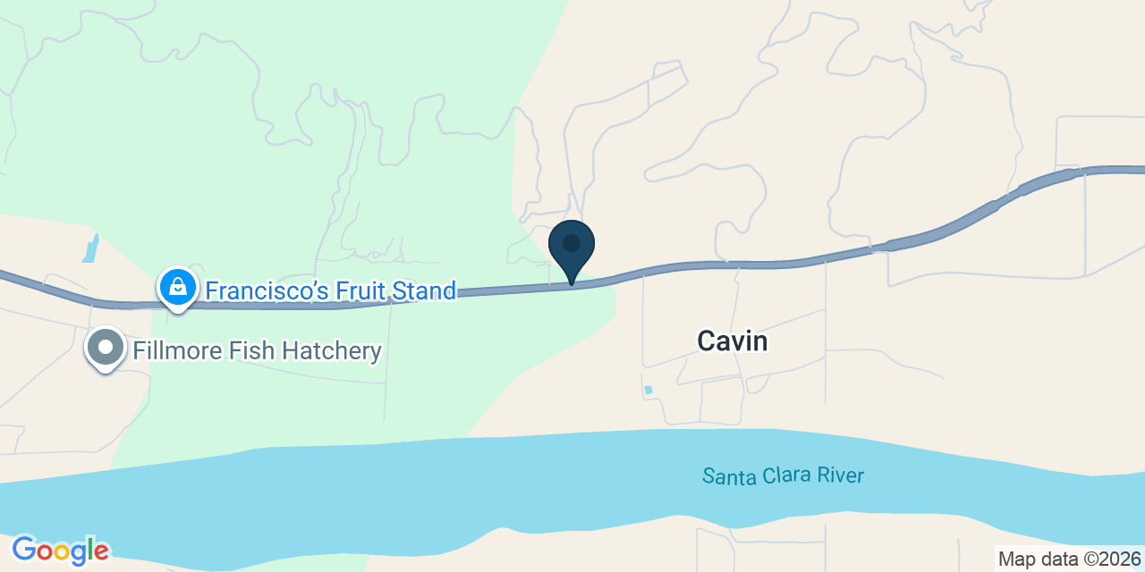 Map showing Ventura County, CA