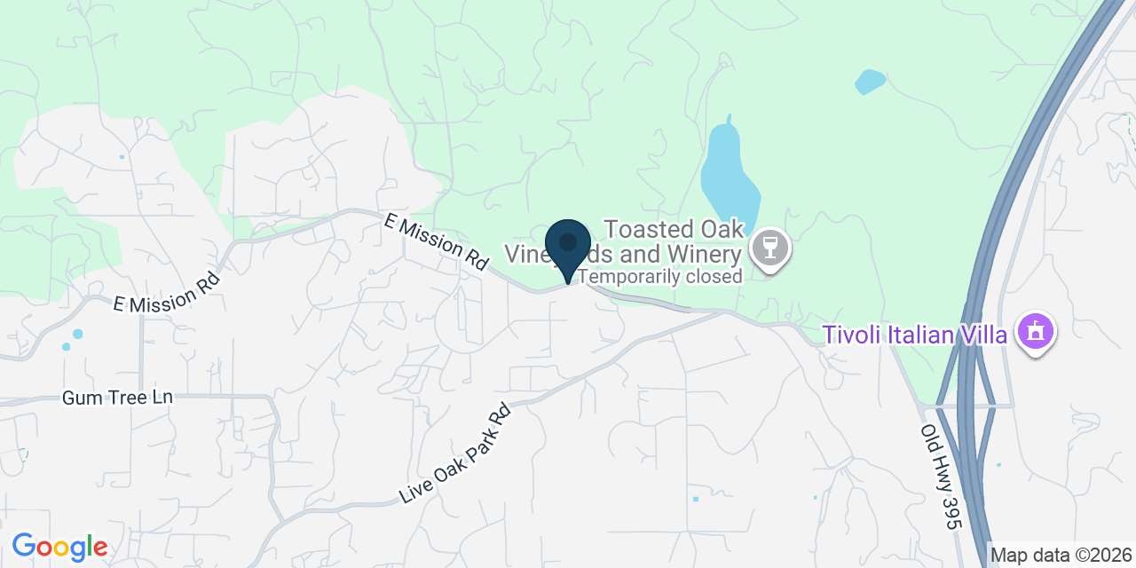Map showing San Diego County, CA