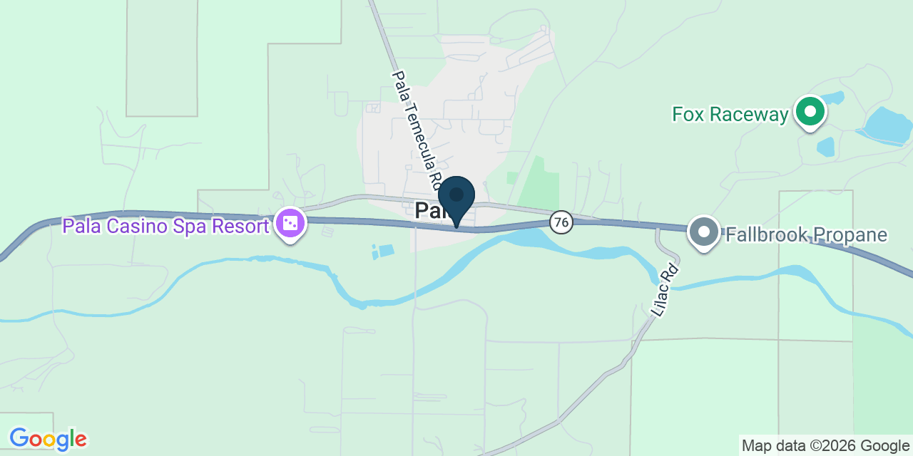 Map showing Pala, San Diego County, CA