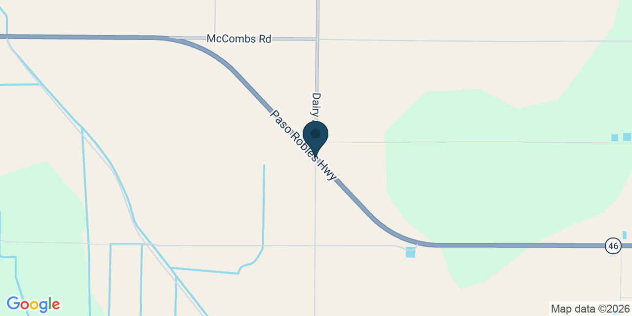 Map showing Kern County, CA