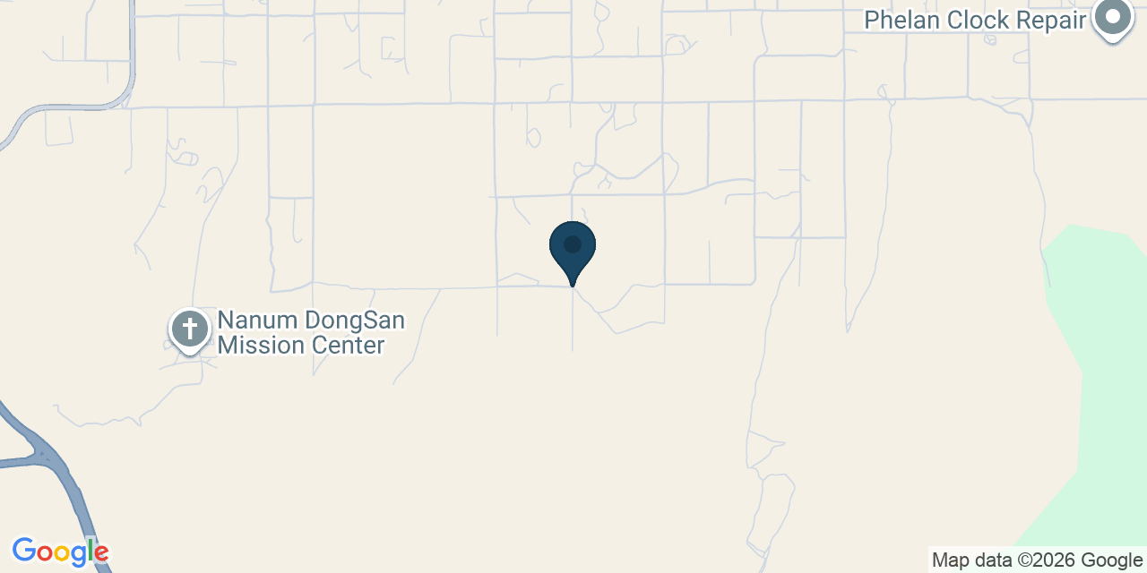 Map showing Phelan, San Bernardino County, CA
