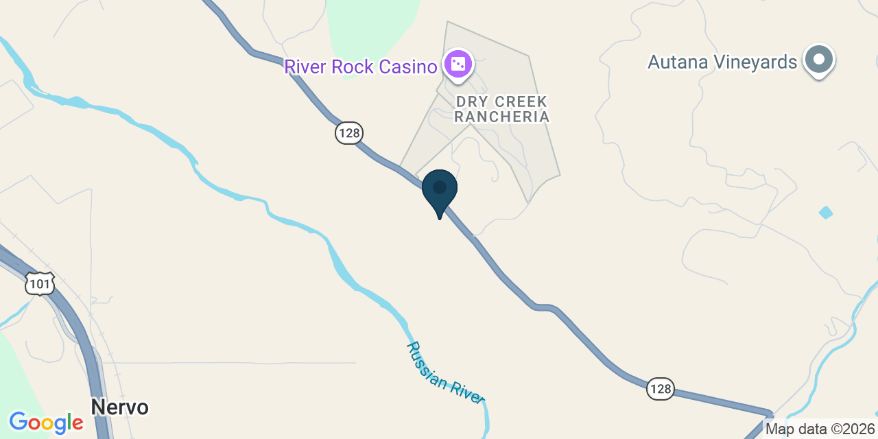Map showing Geyserville, Sonoma County, CA