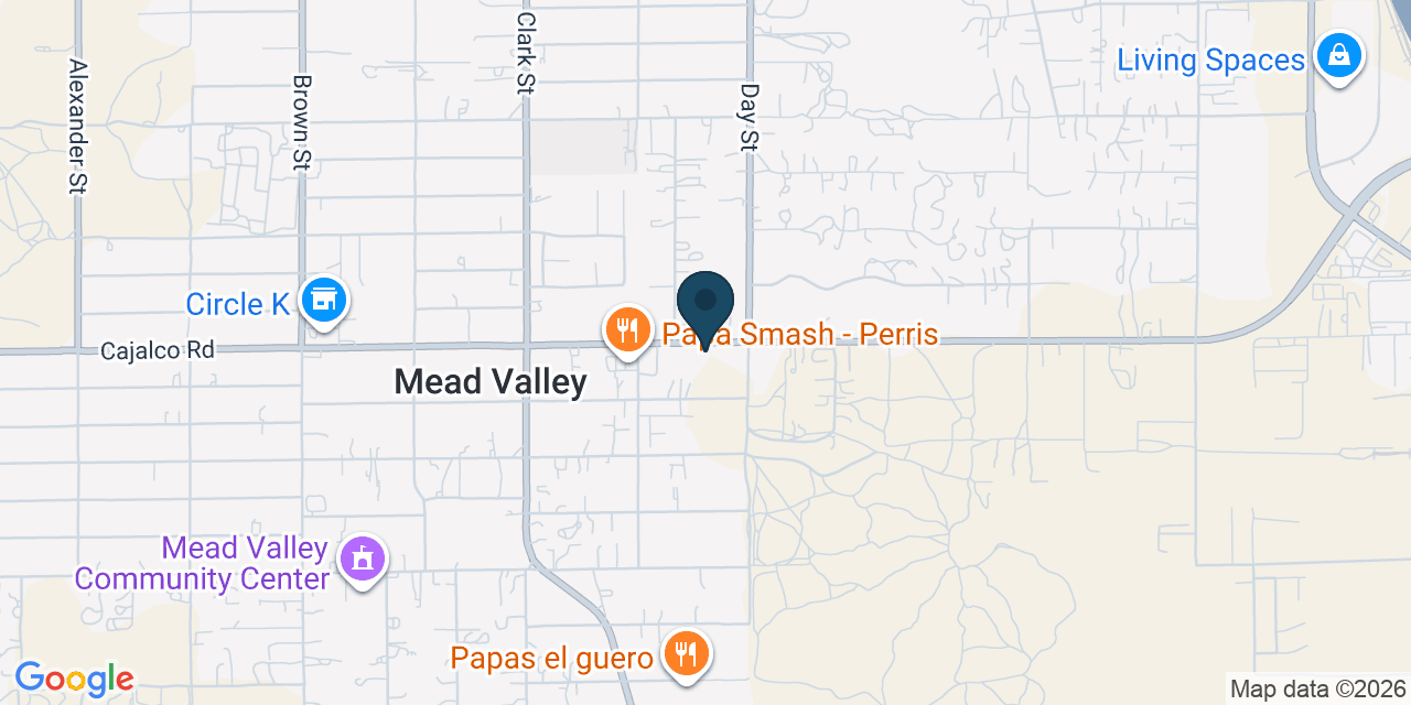 Map showing Perris, Riverside County, CA