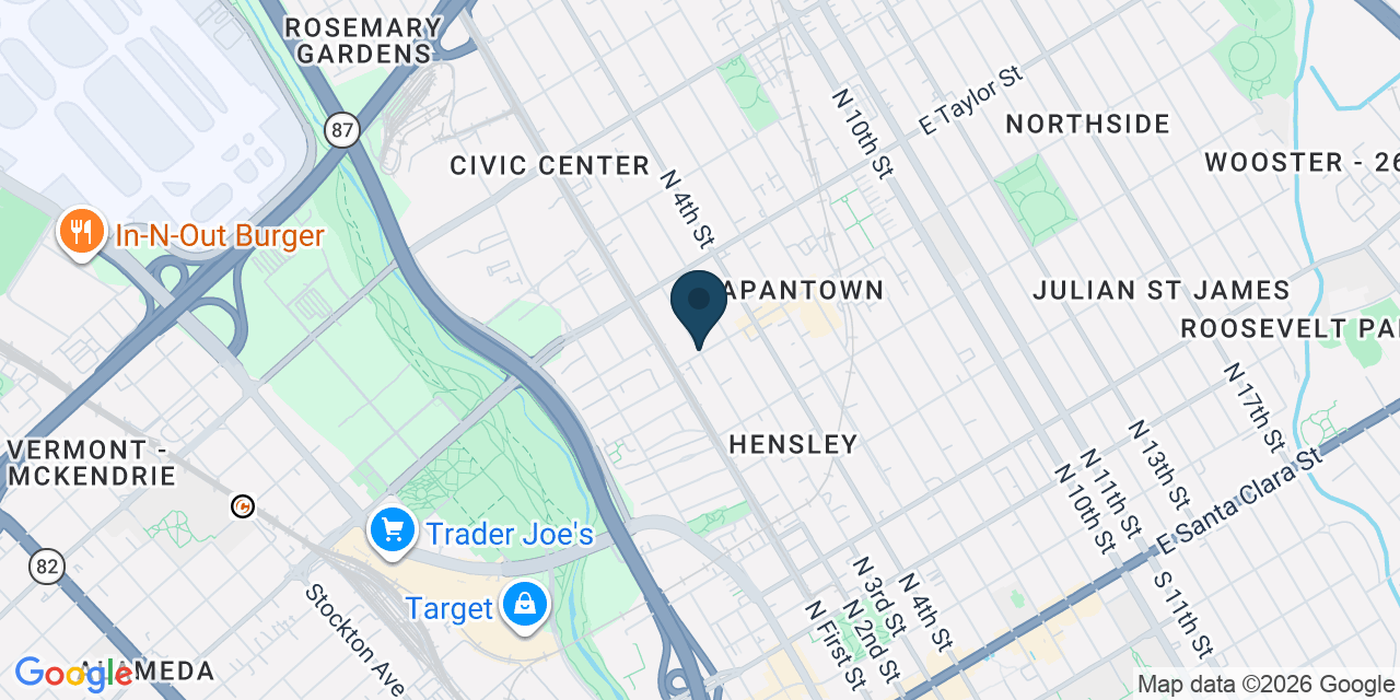 Map showing San Jose, Santa Clara County, CA