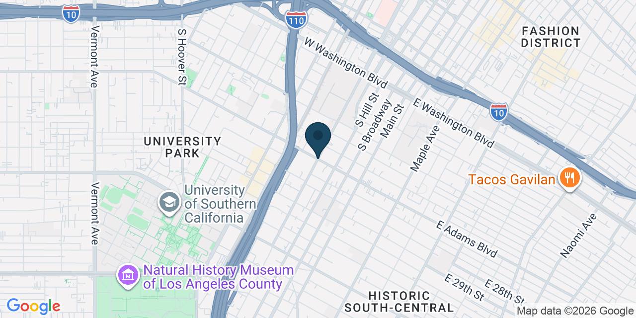 Map showing Los Angeles, Los Angeles County, CA