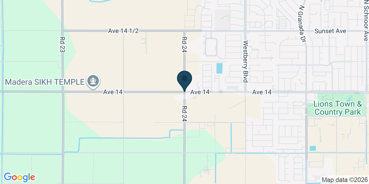 Map showing Madera County, CA