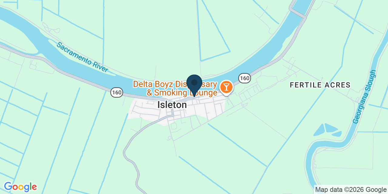 Map showing Isleton, Sacramento County, CA