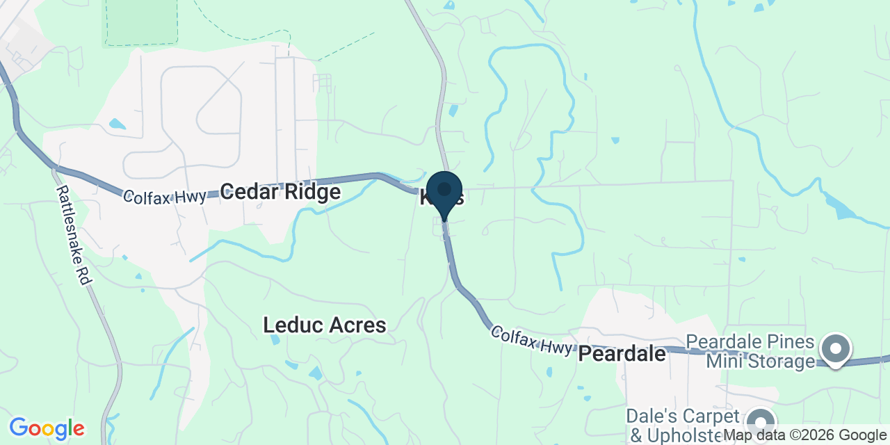 Map showing Nevada County, CA
