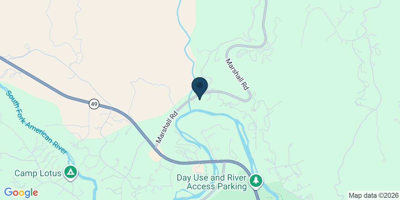 Map showing Garden Valley, El Dorado County, CA
