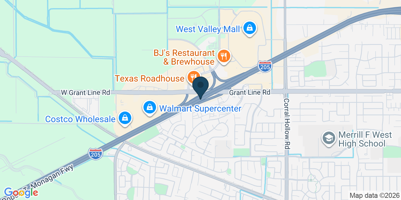 Map showing Tracy, San Joaquin County, CA
