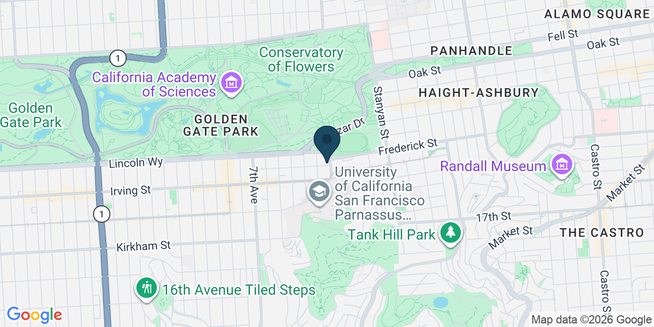 Map showing San Francisco, San Francisco County, CA