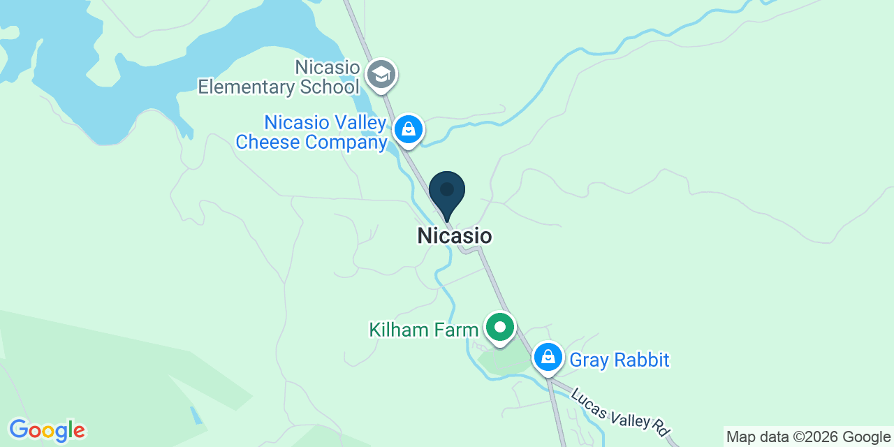 Map showing Nicasio, Marin County, CA