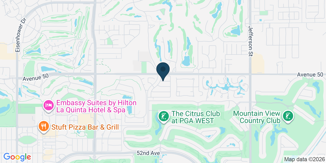 Map showing La Quinta, Riverside County, CA