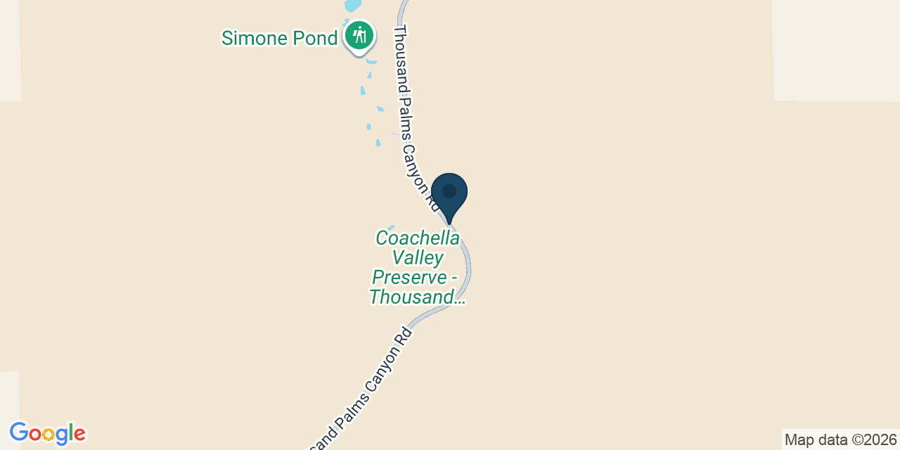 Map showing Desert Hot Springs, Riverside County, CA