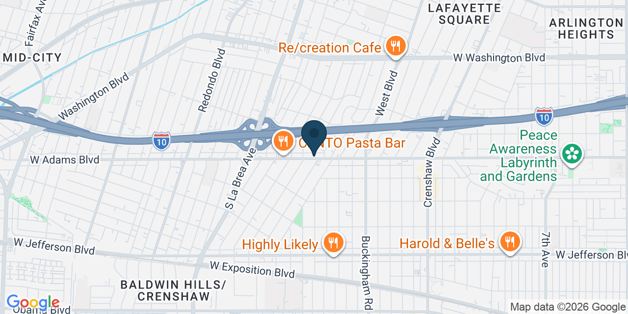 Map showing Los Angeles, Los Angeles County, CA