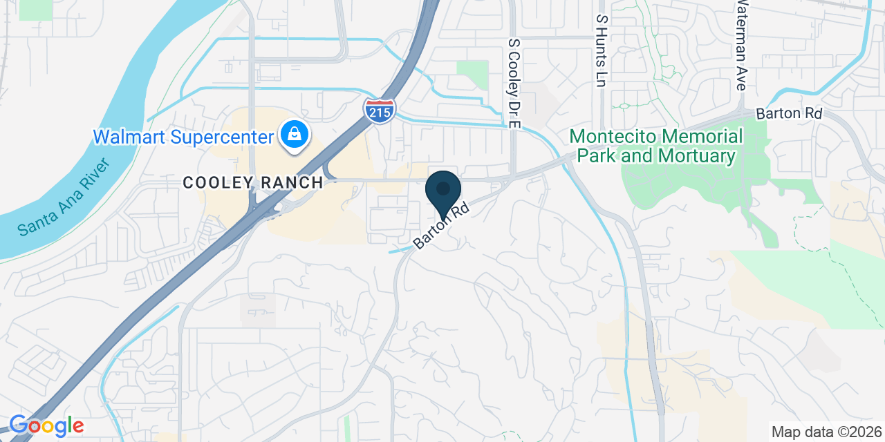 Map showing San Bernardino County, CA
