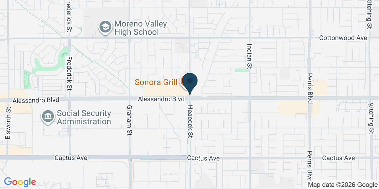 Map showing Riverside County, CA