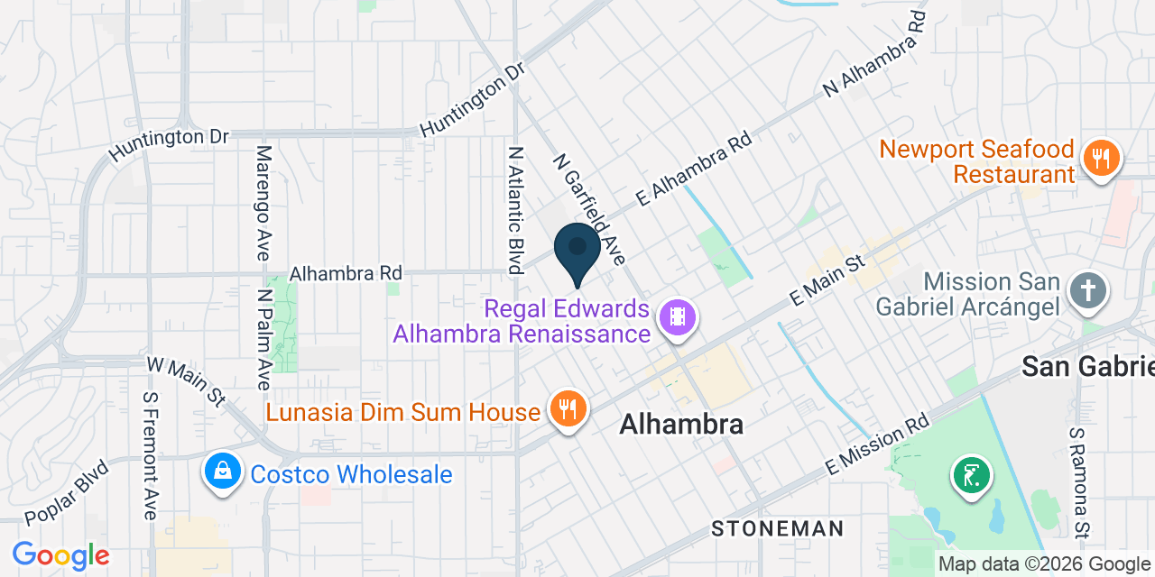 Map showing Los Angeles County, CA
