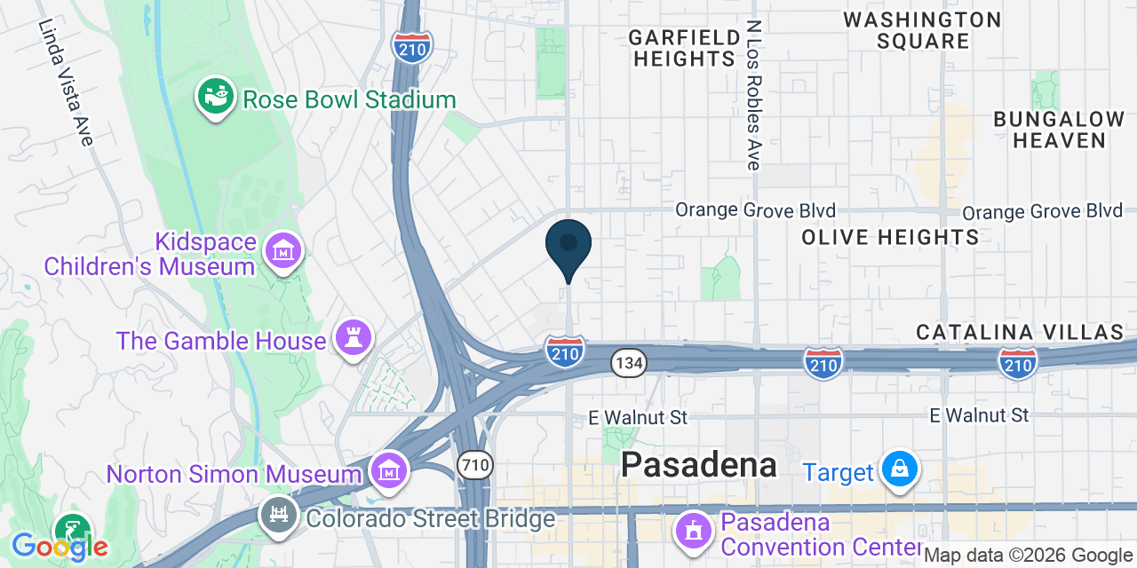 Map showing Los Angeles County, CA