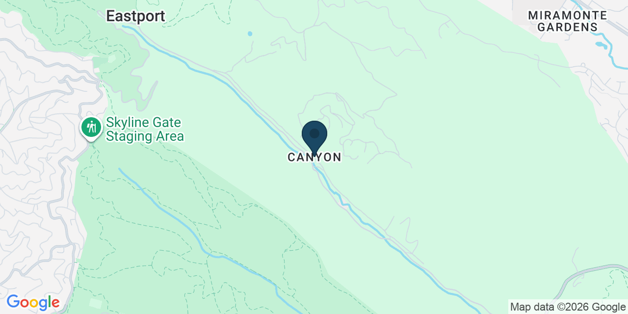 Map showing Canyon, Contra Costa County, CA