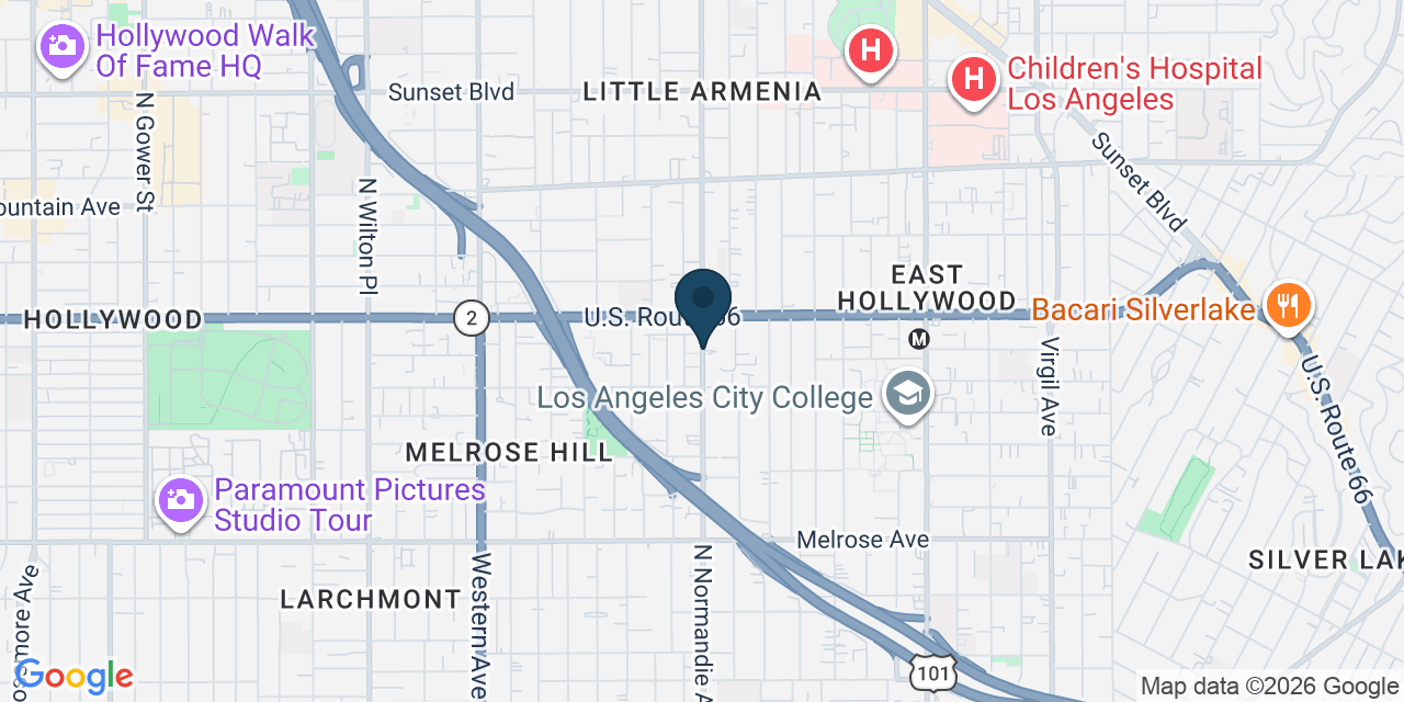 Map showing Los Angeles, Los Angeles County, CA
