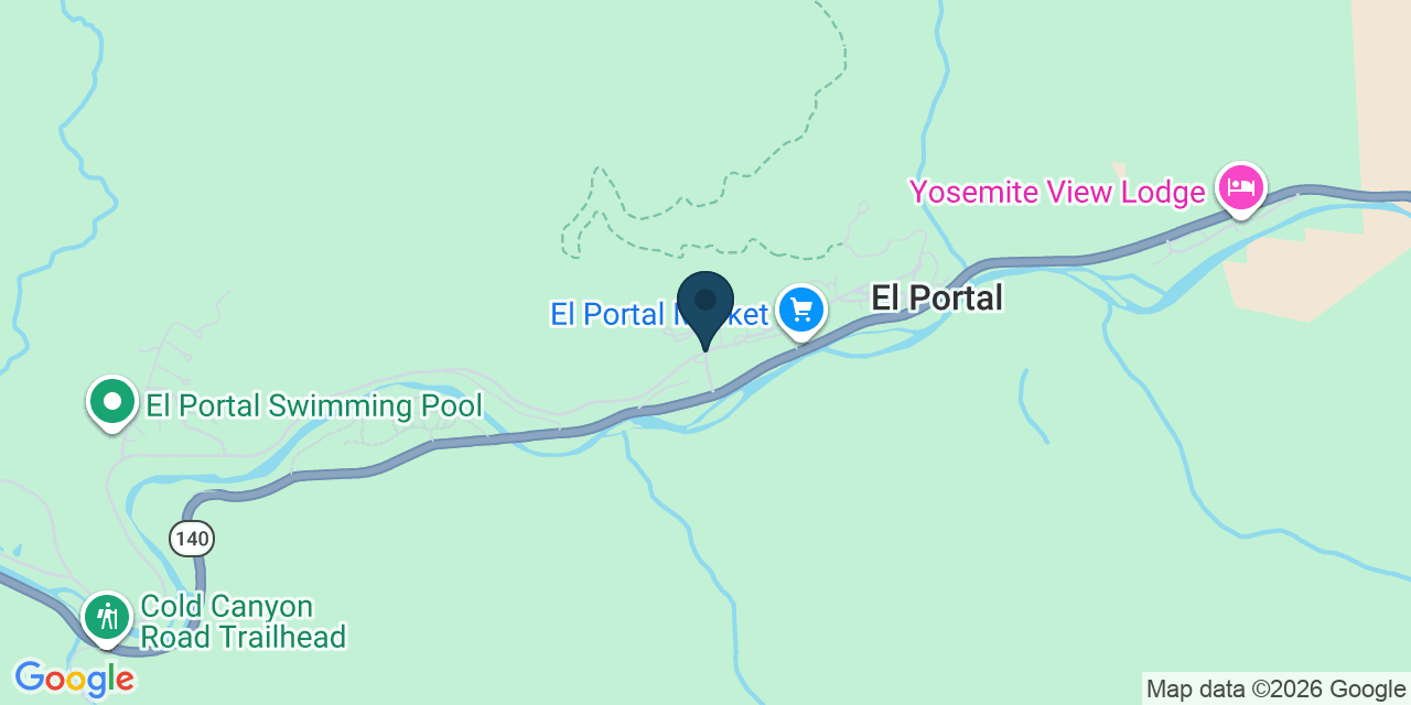 Map showing El Portal, Mariposa County, CA