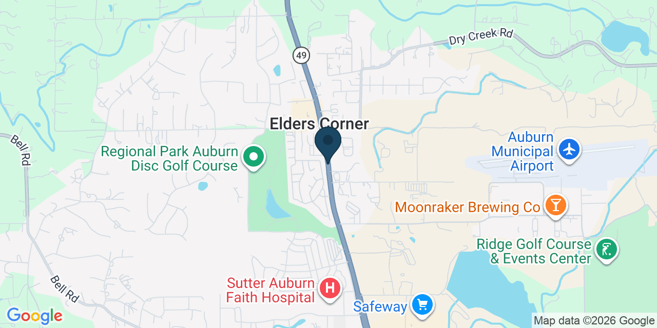 Map showing Placer County, CA