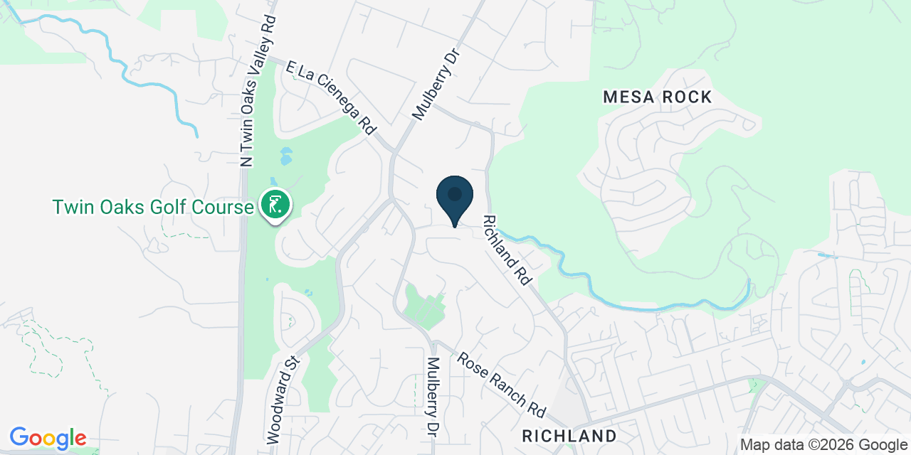Map showing San Marcos, San Diego County, CA