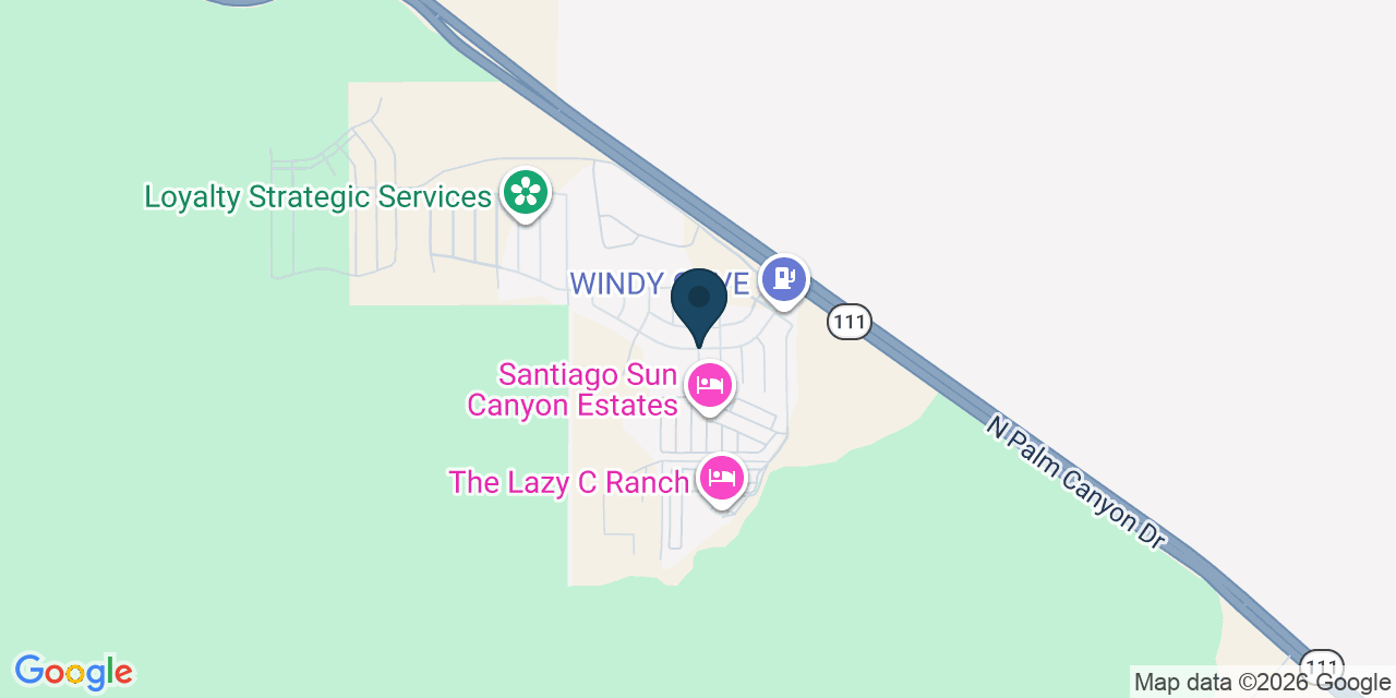 Map showing Riverside County, CA